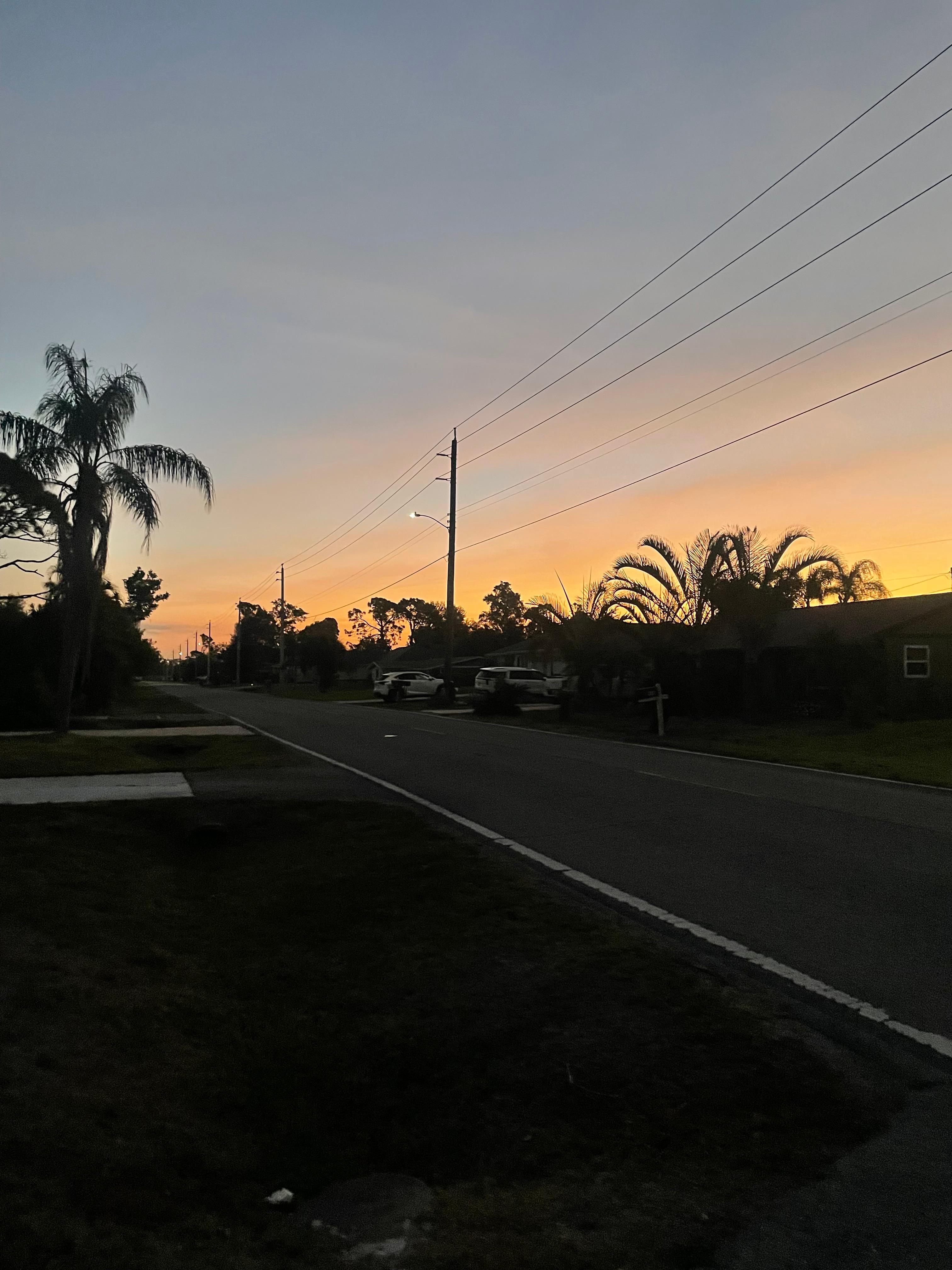 Last day sunrise from house