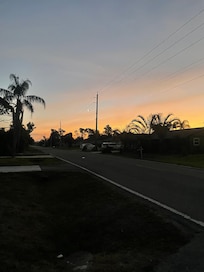 Last day sunrise from house