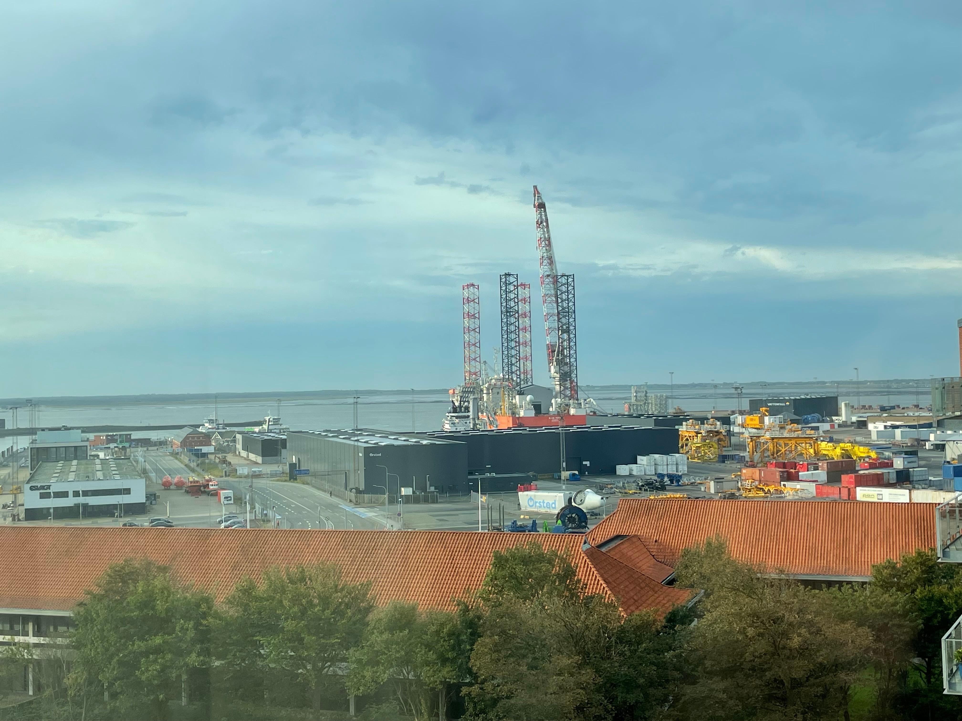 Udsigt fra vort værelse denne gang 