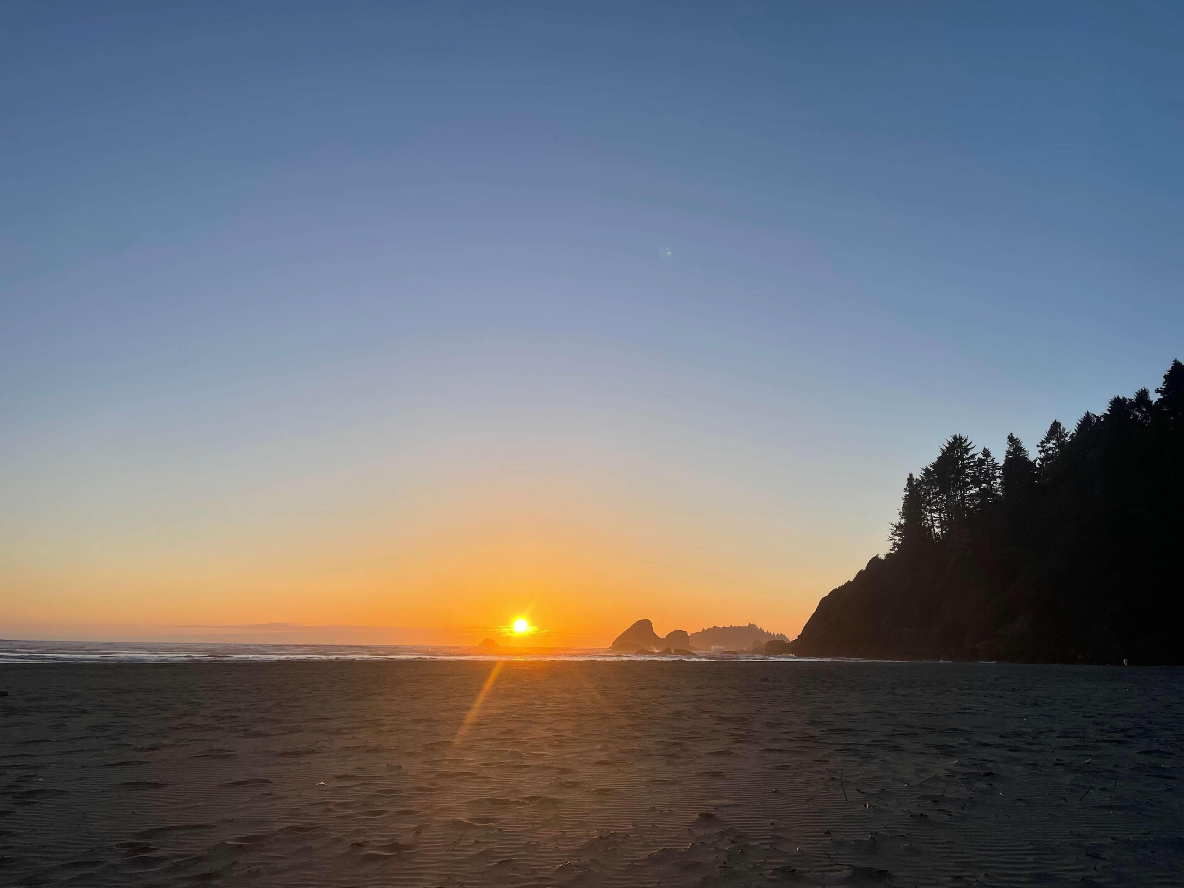 Sunset at Moonstone Beach