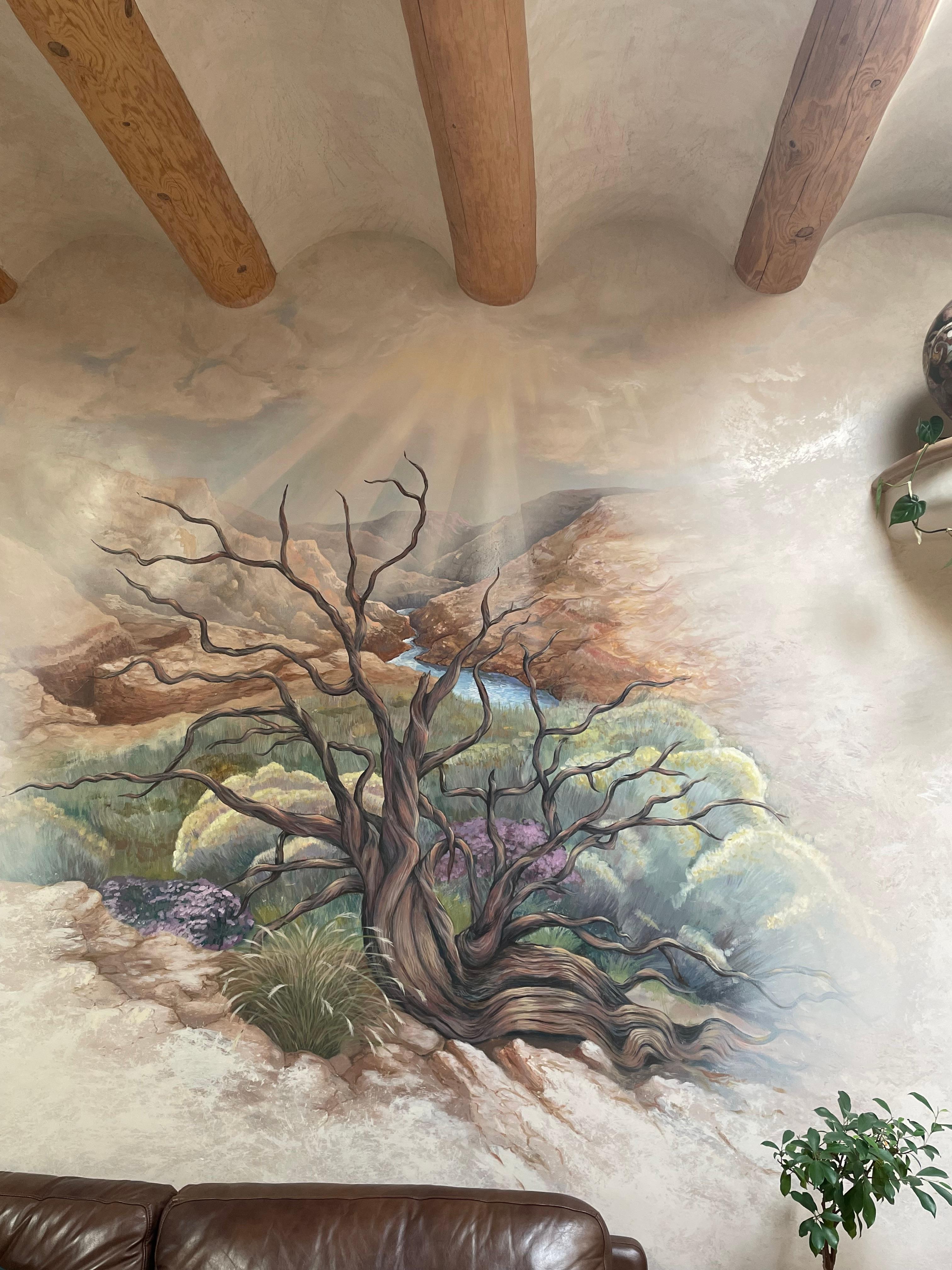 Art work in family room