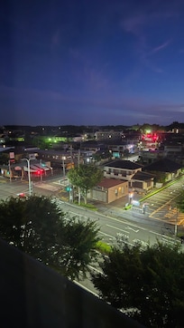 Night view from my hotel room.