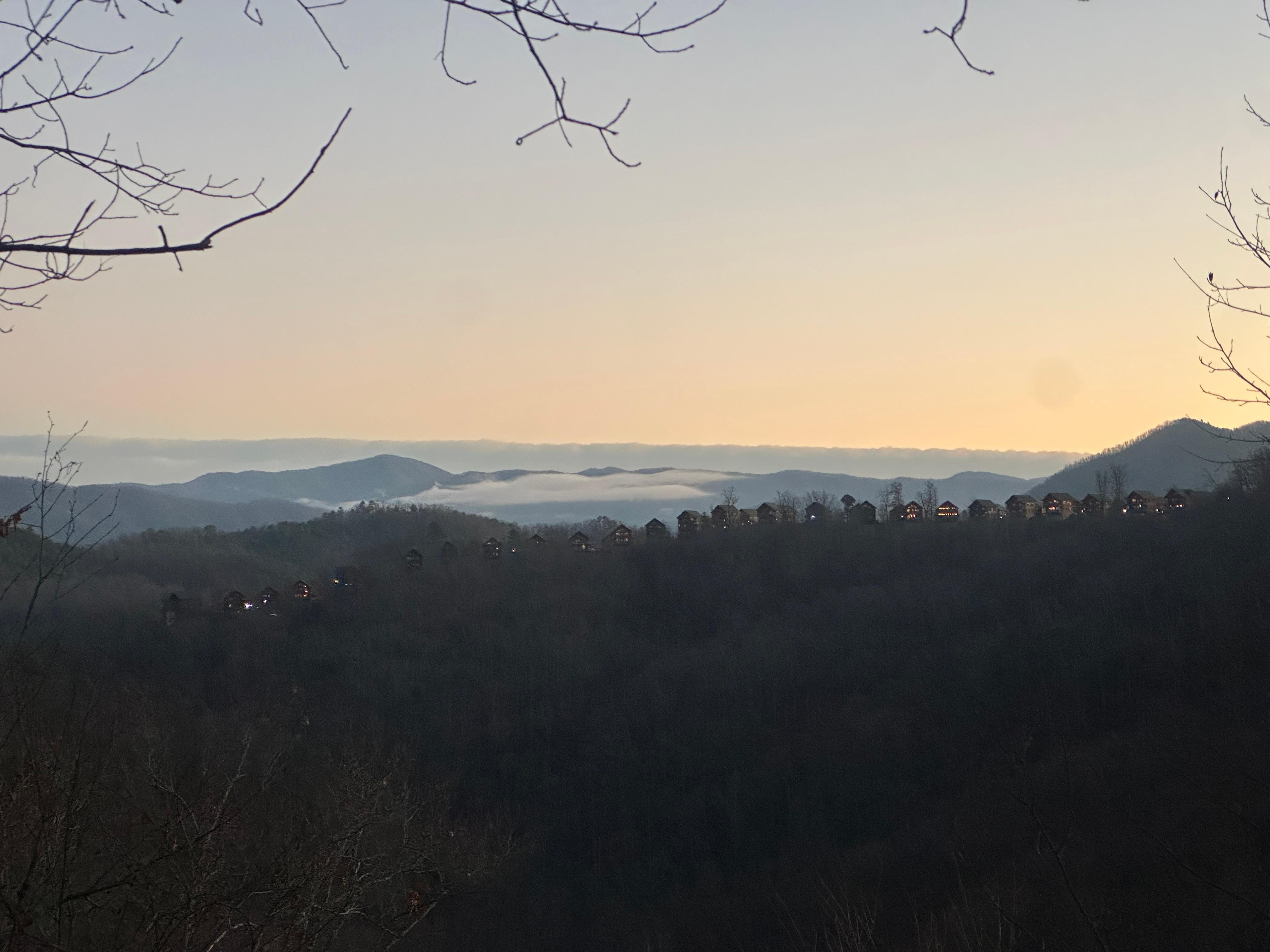 Sunrise from the back deck