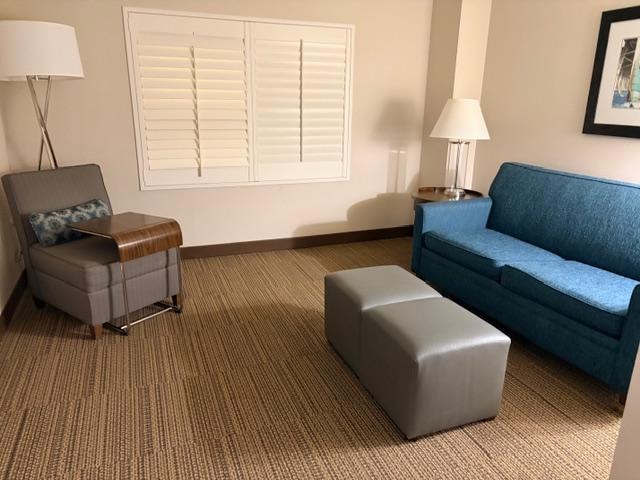 upgraded room with junior suite-great space!