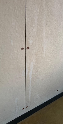 stains on the walls