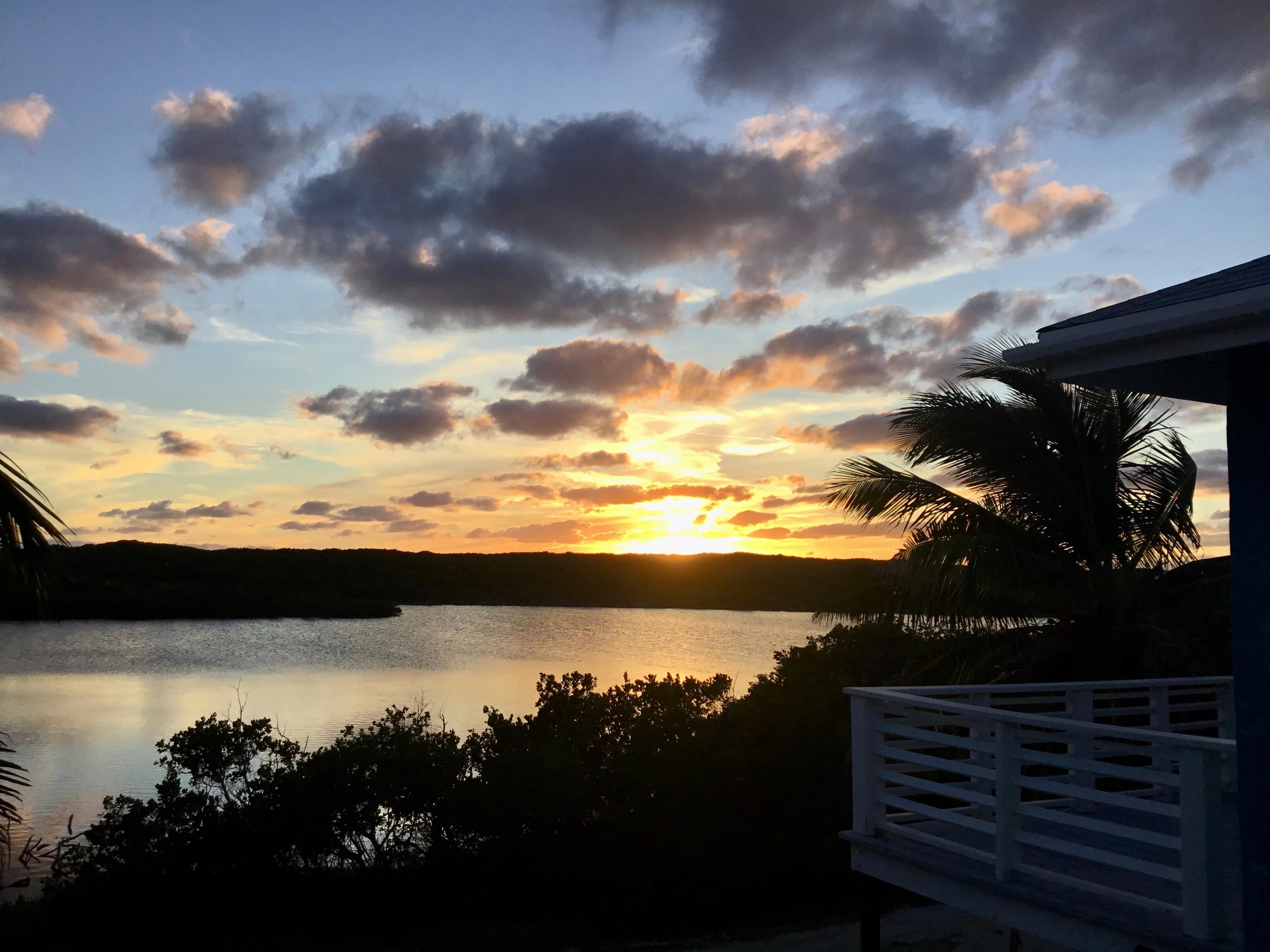 Sunset from the back deck