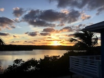 Sunset from the back deck