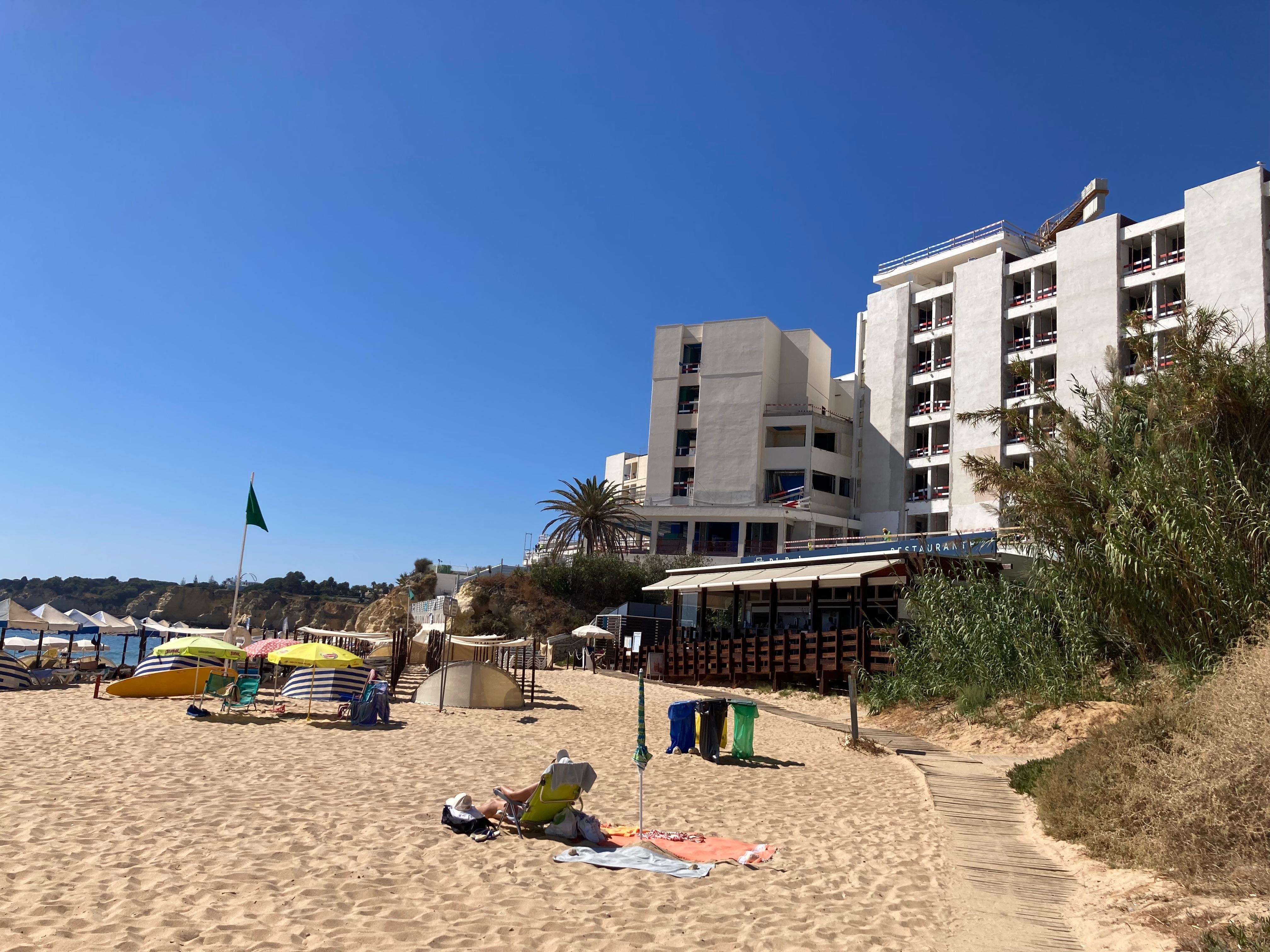 The beach st the bottom of the hill 