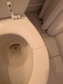 Toilet seat upstairs bathroom