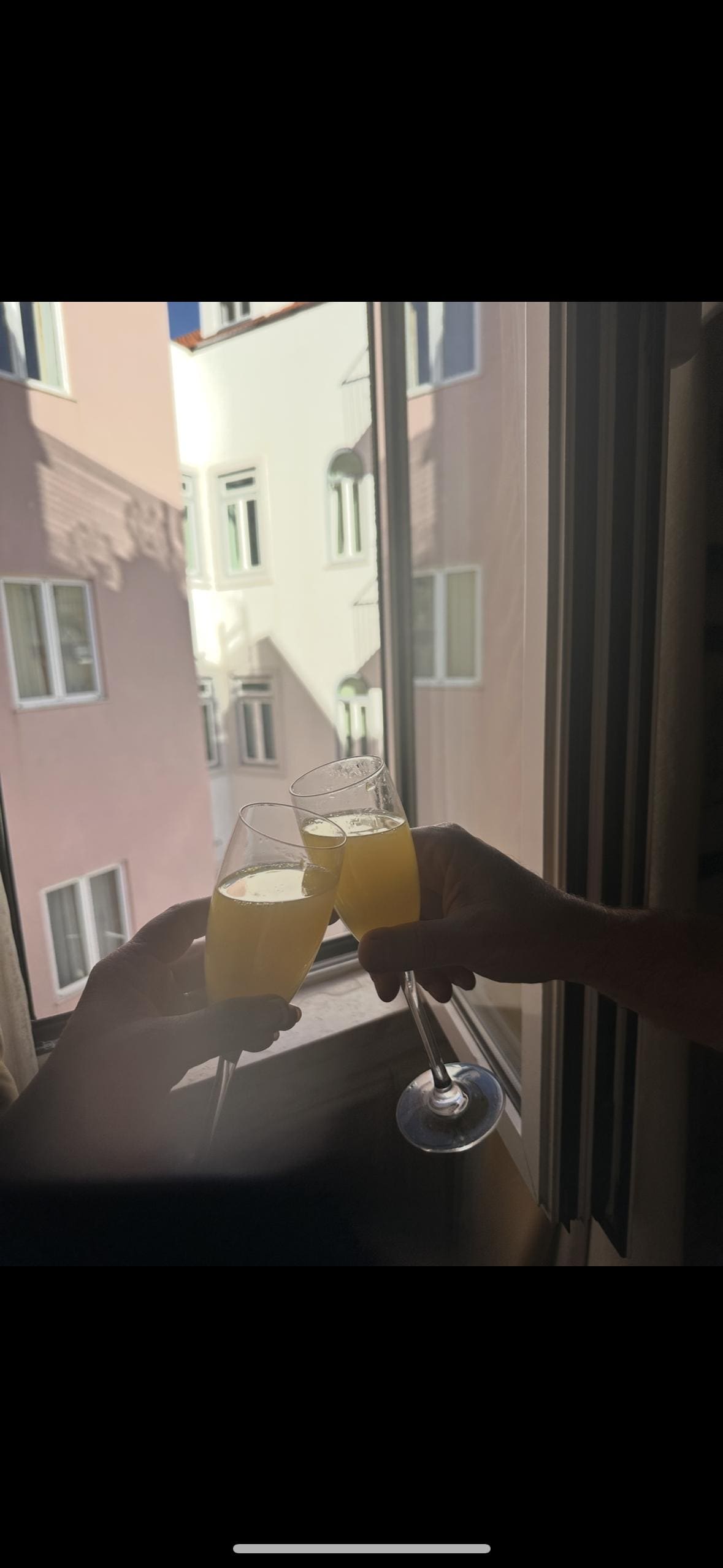 Beautiful mornings overlooking courtyard