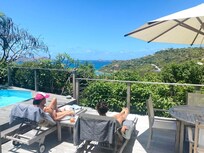 The private deck with plunge pool