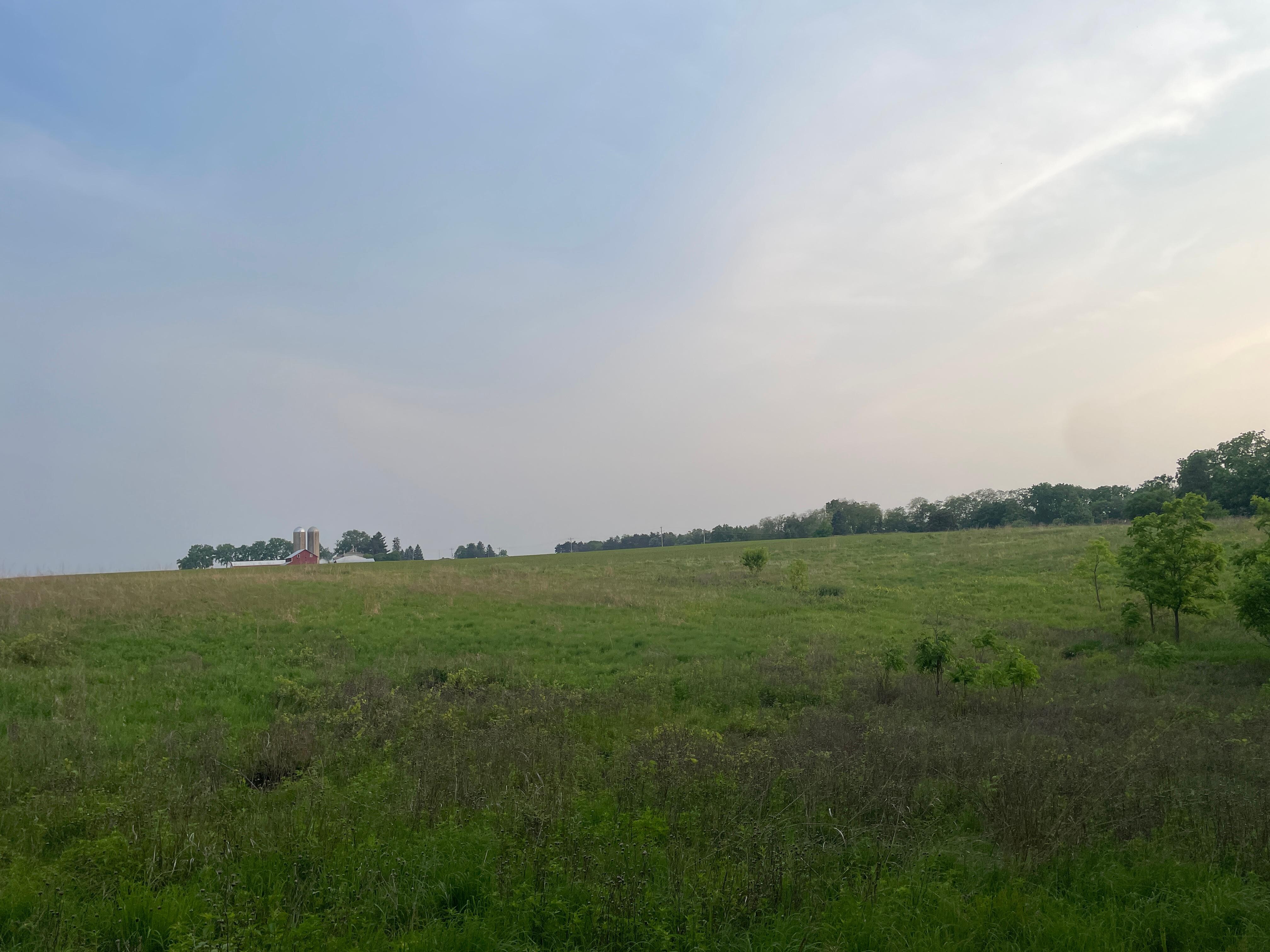 A view of the property from the trail