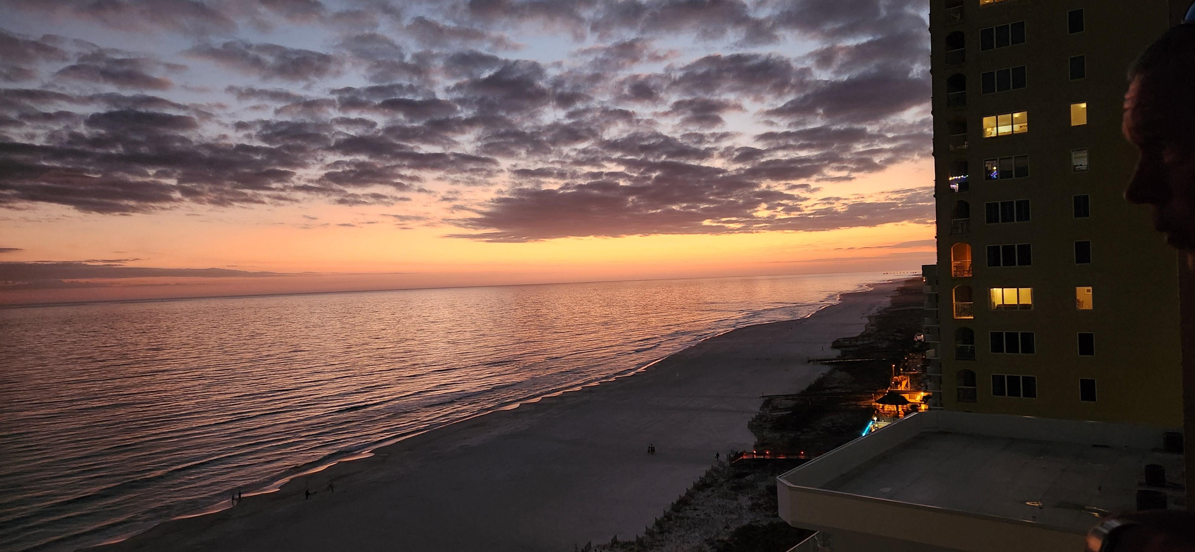 Sunset from our balcony