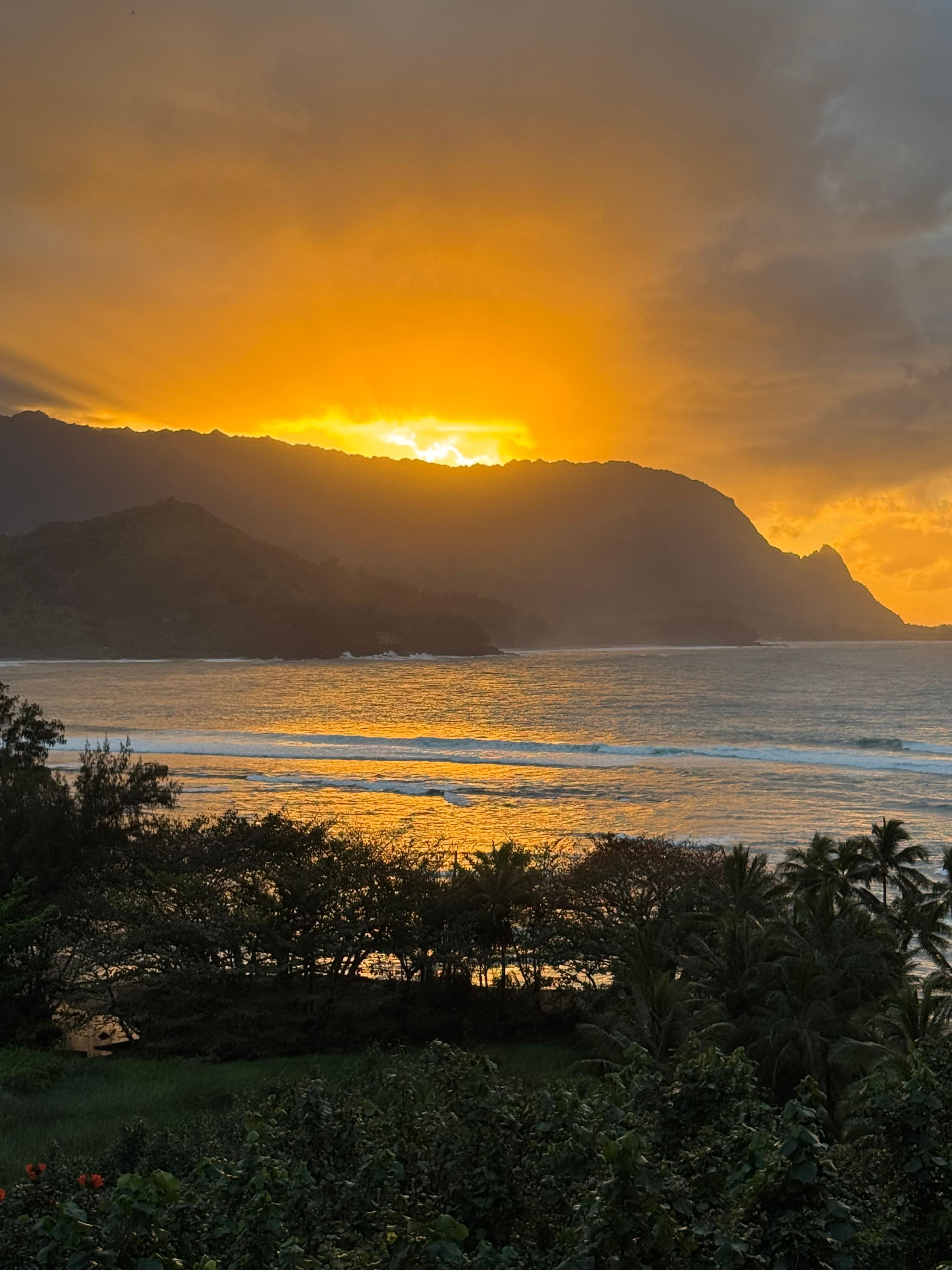 Nice sunset from the balcony