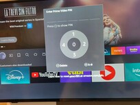 Could not access tv without entering a code