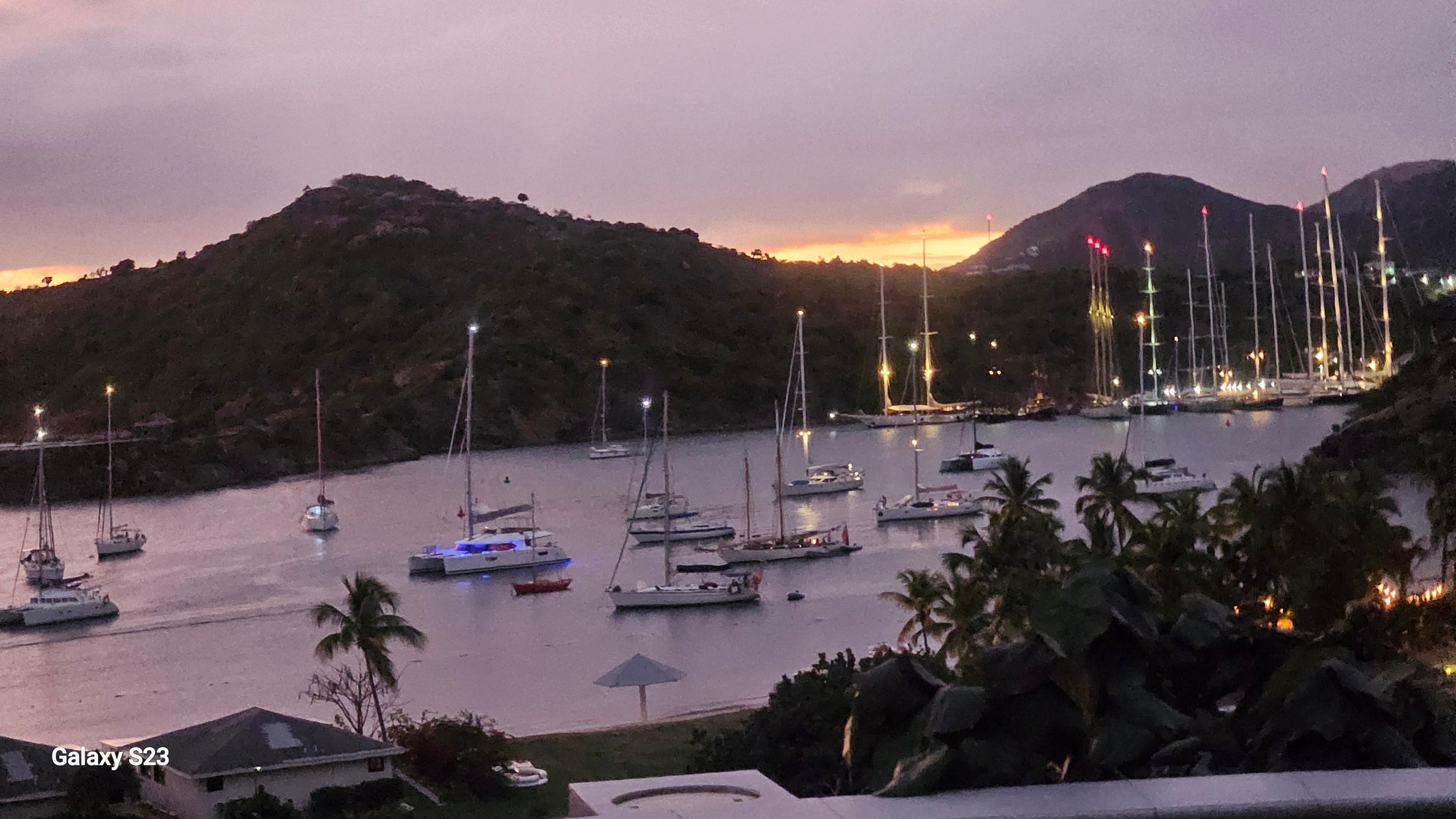 English Harbor. It looks like a painting.