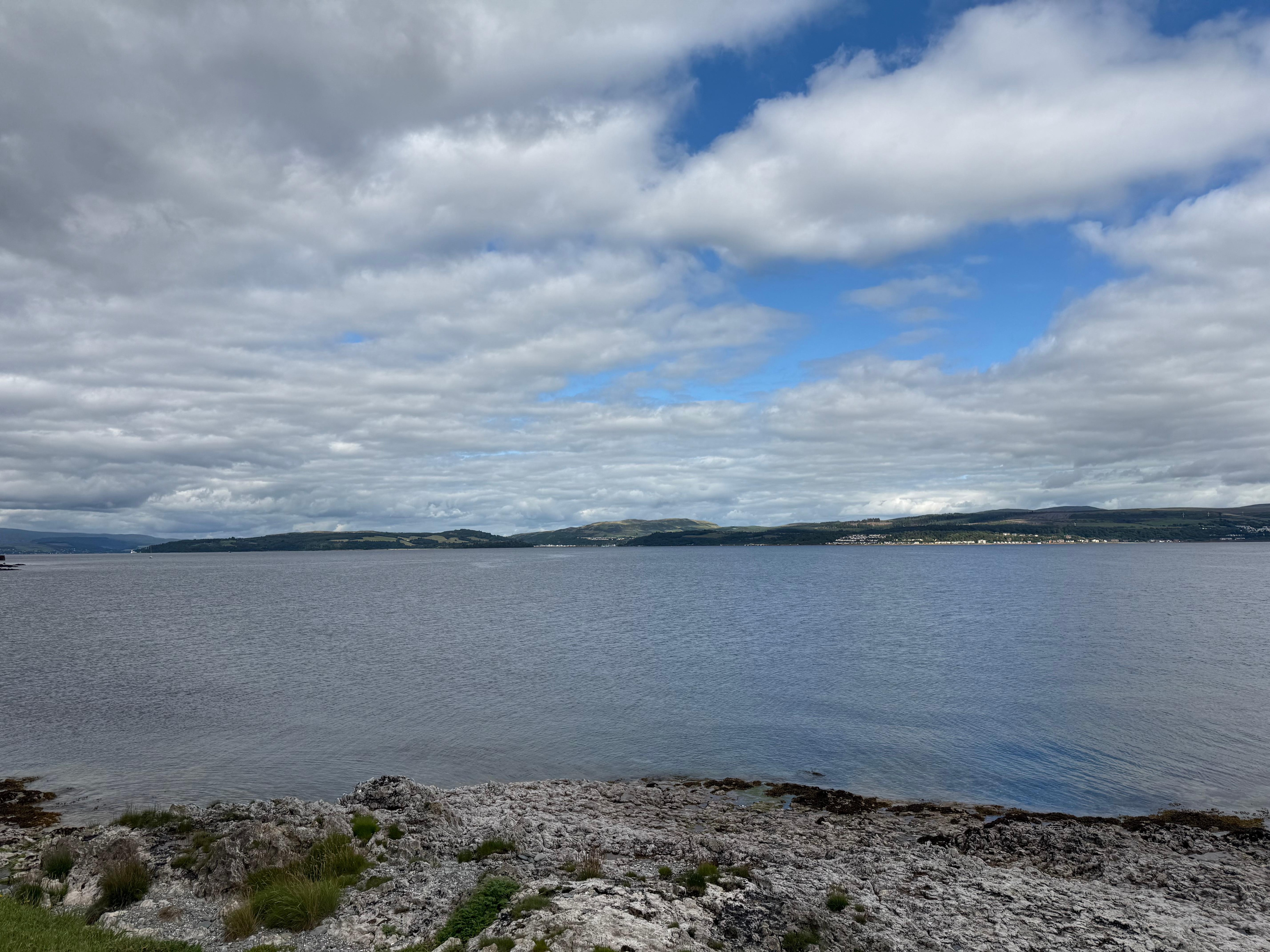 Just across from the house 