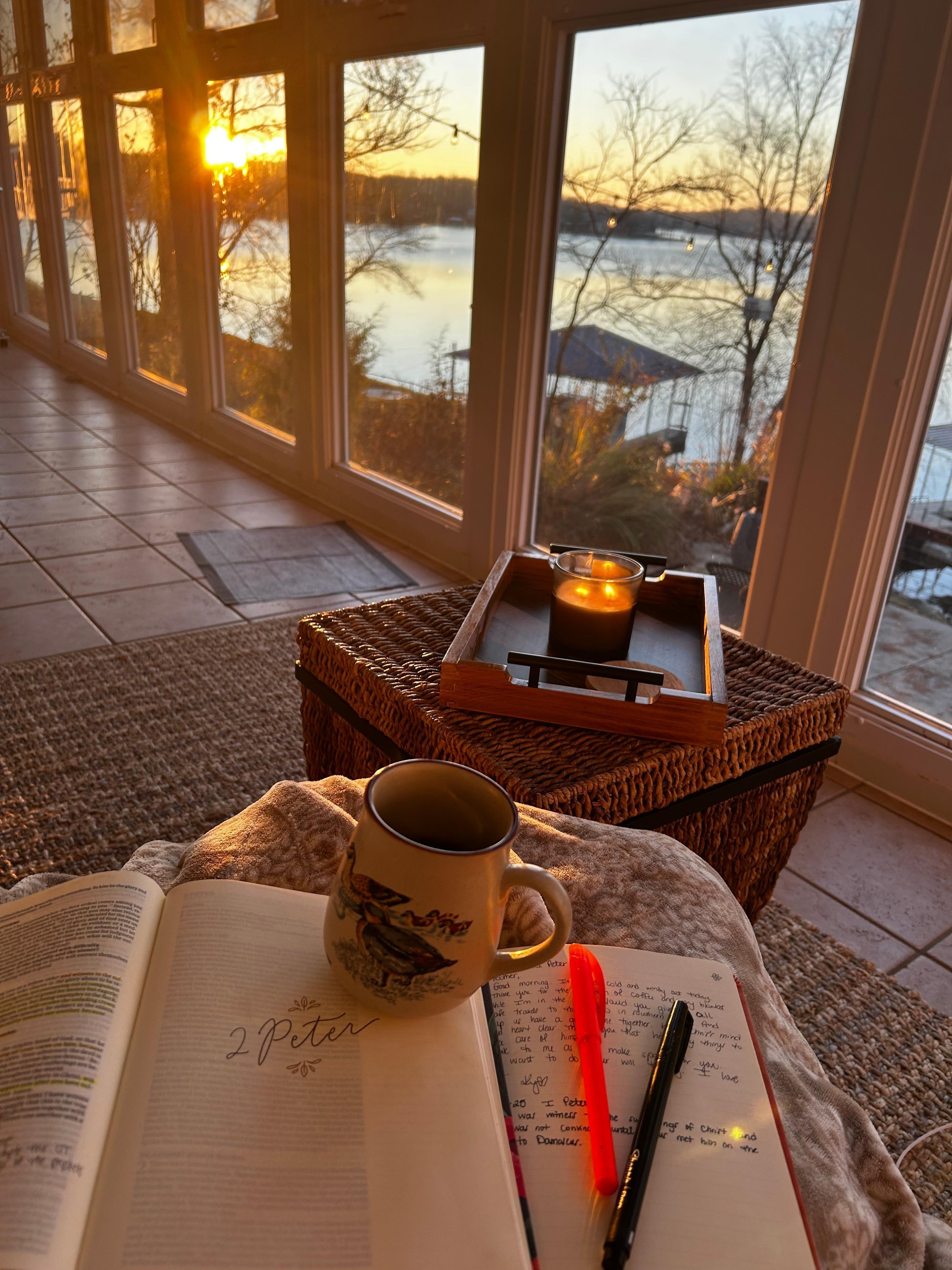 Coffee on the porch every morning 