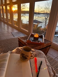 Coffee on the porch every morning