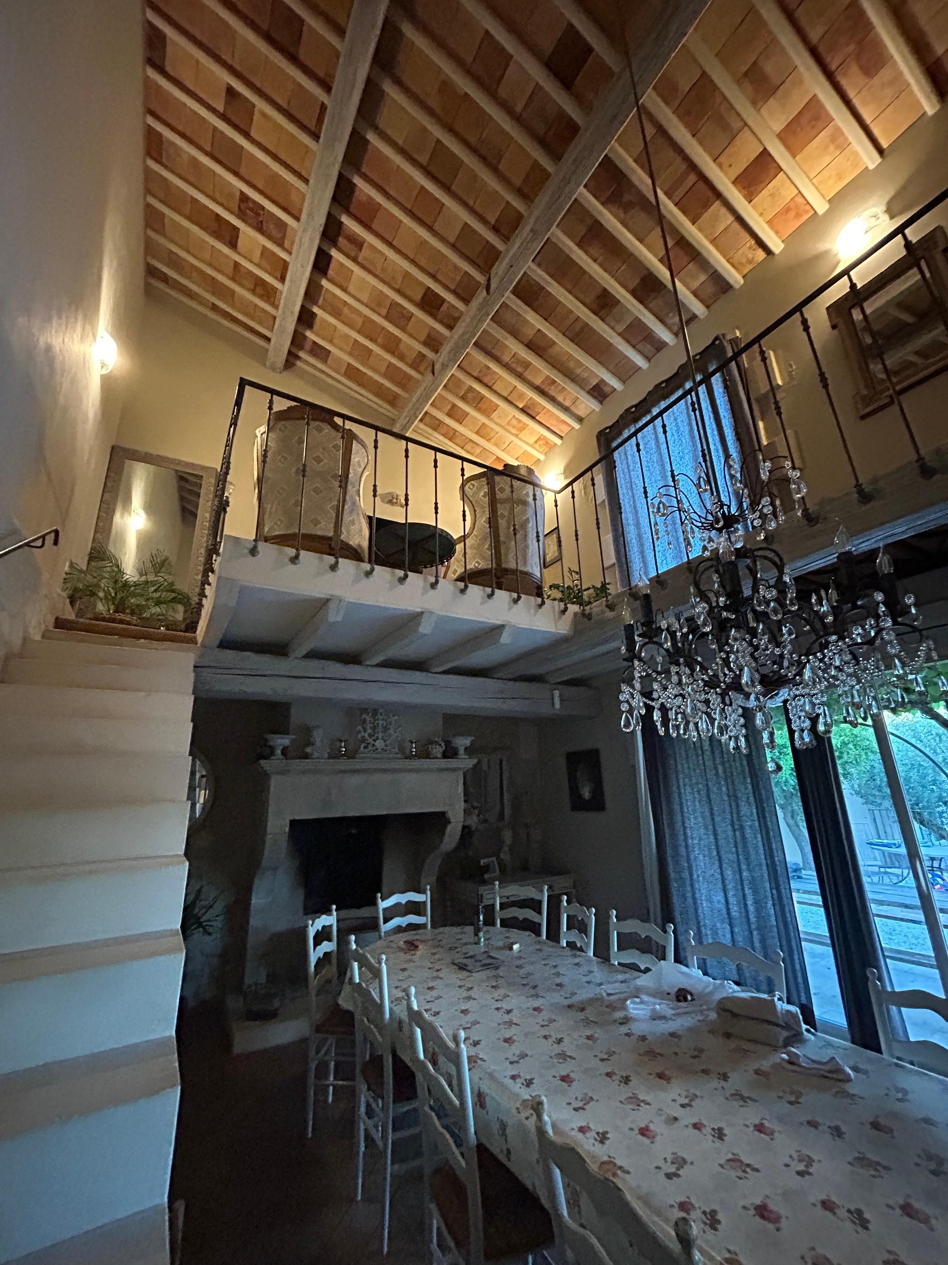 Dinning and stairway to bedroom and loft