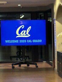 Perfect hotel for family and friends to stay for a CAL graduation .