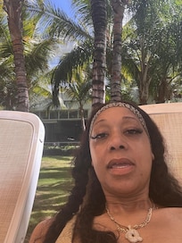 Relaxing at pool