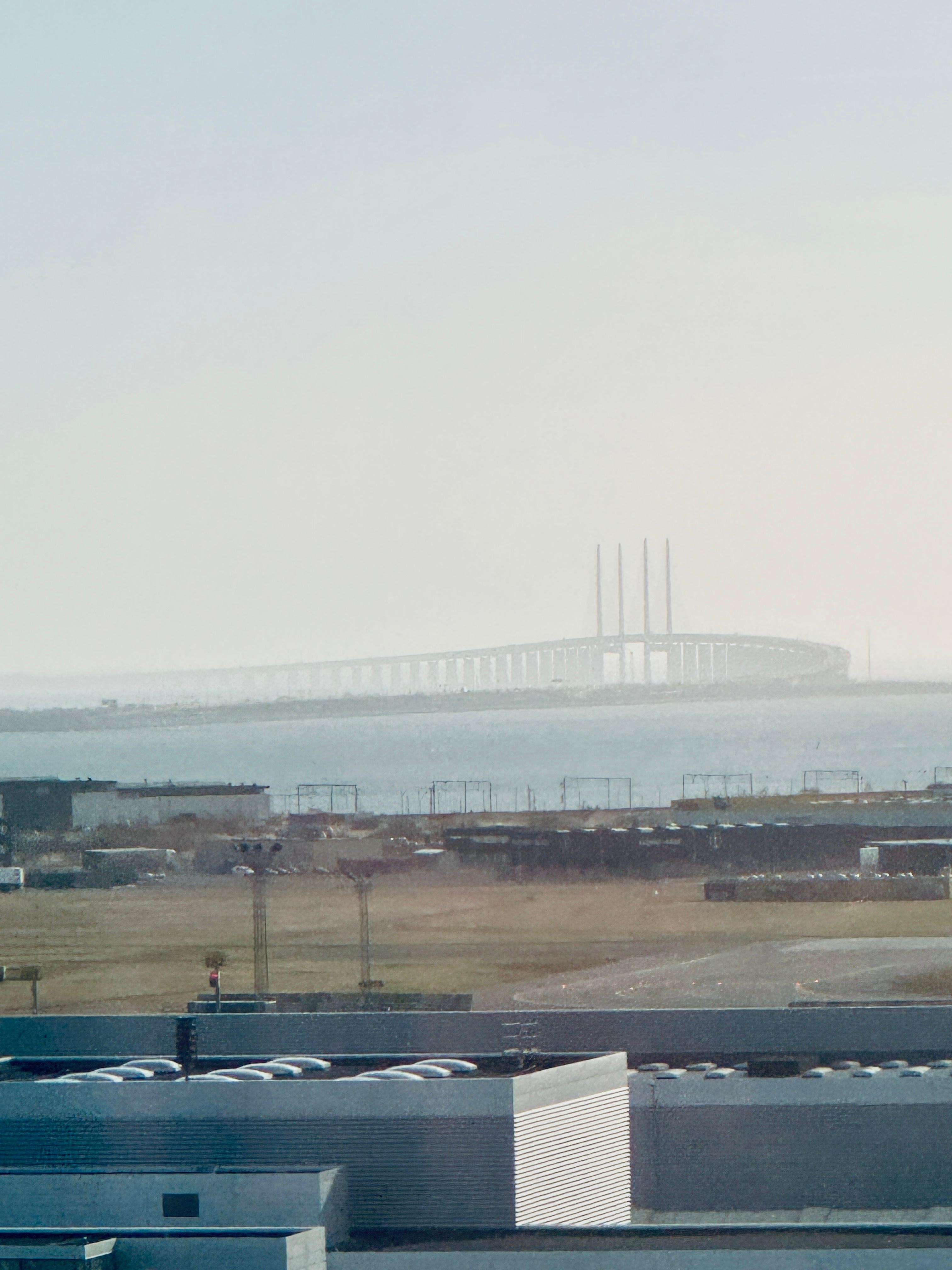 Views over the bridge to Sweden