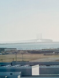 Views over the bridge to Sweden