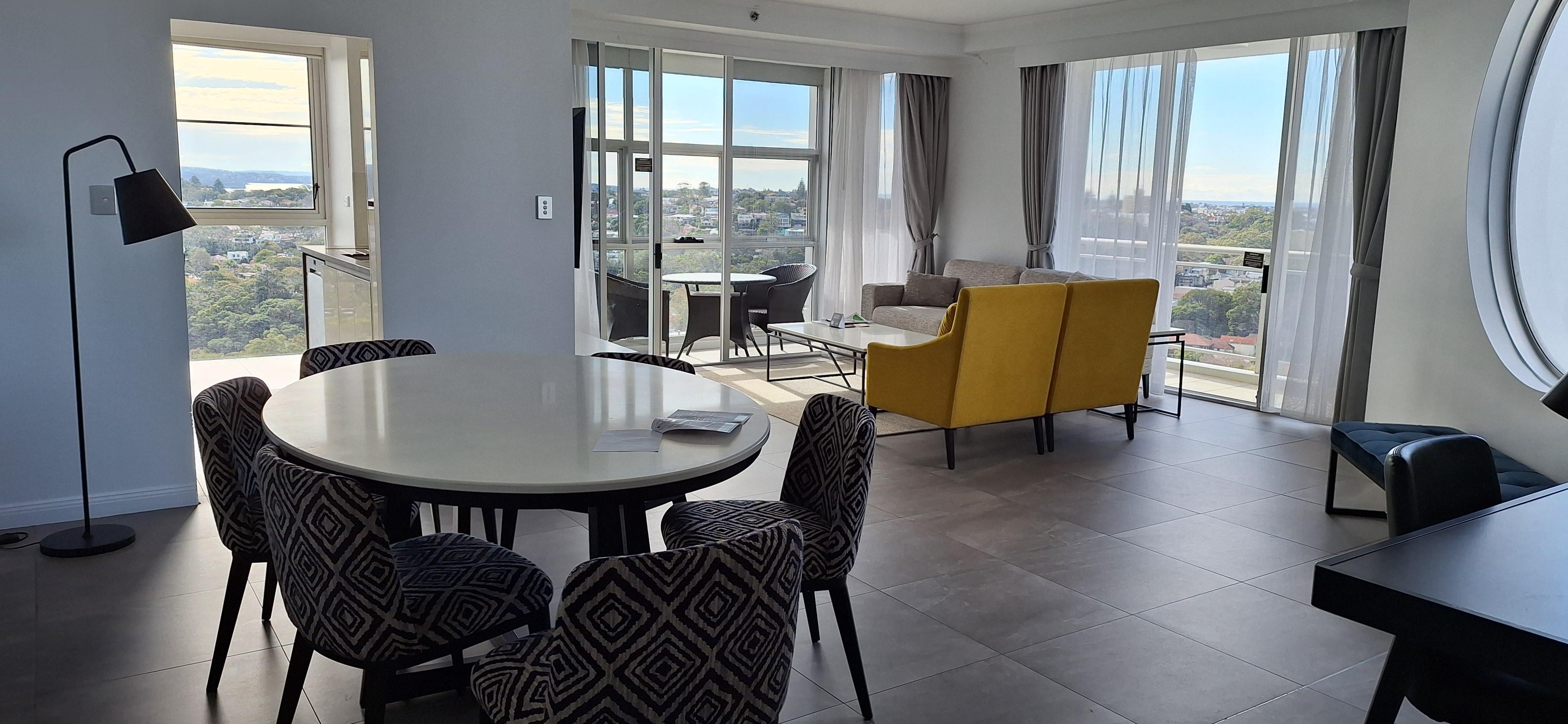 spacious dining and living room