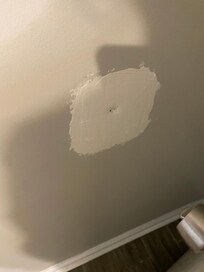 Patch hole not painted
