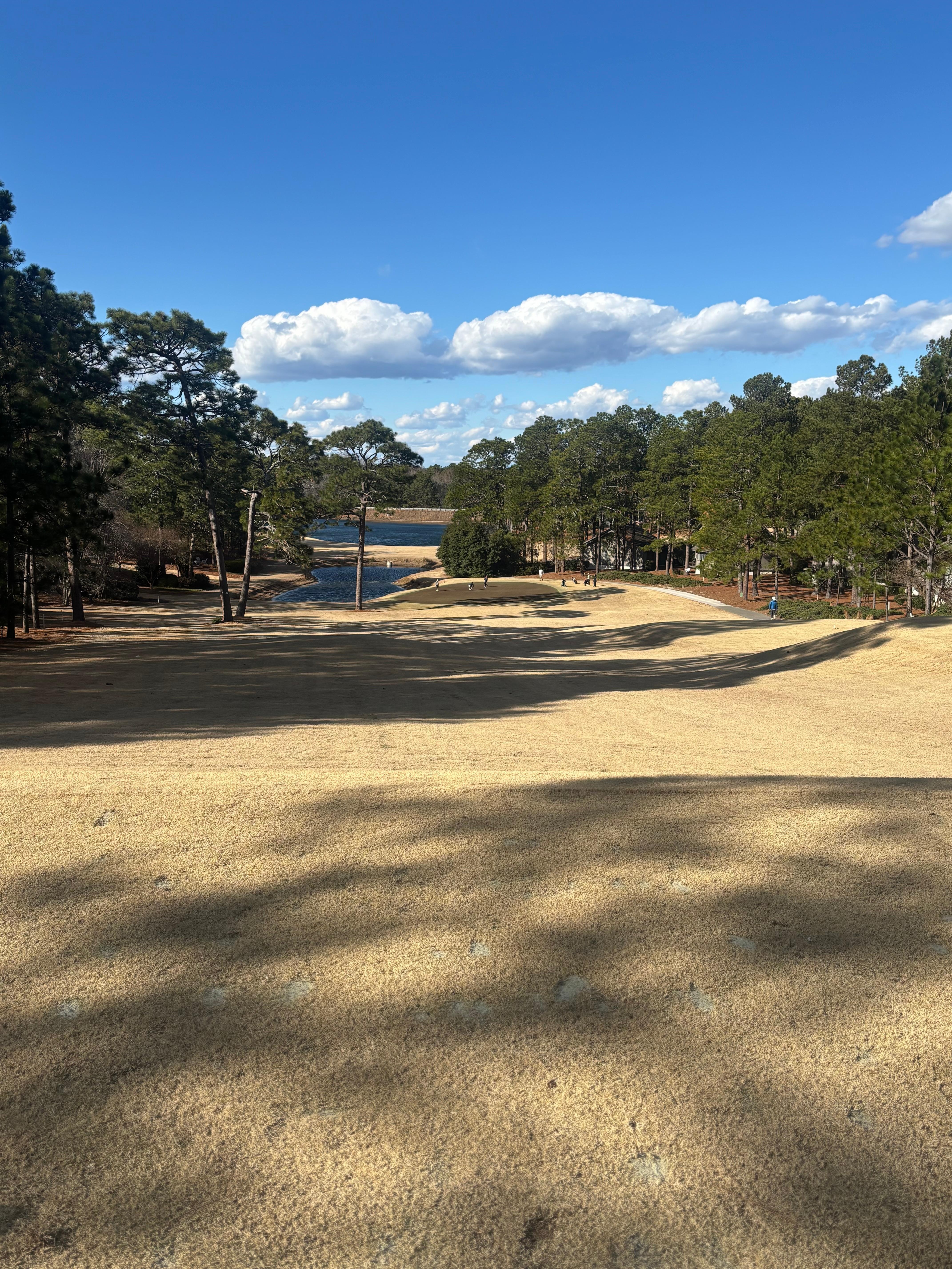 Only 10 minutes and you can play Pinehurst number six and see this beautiful hole
