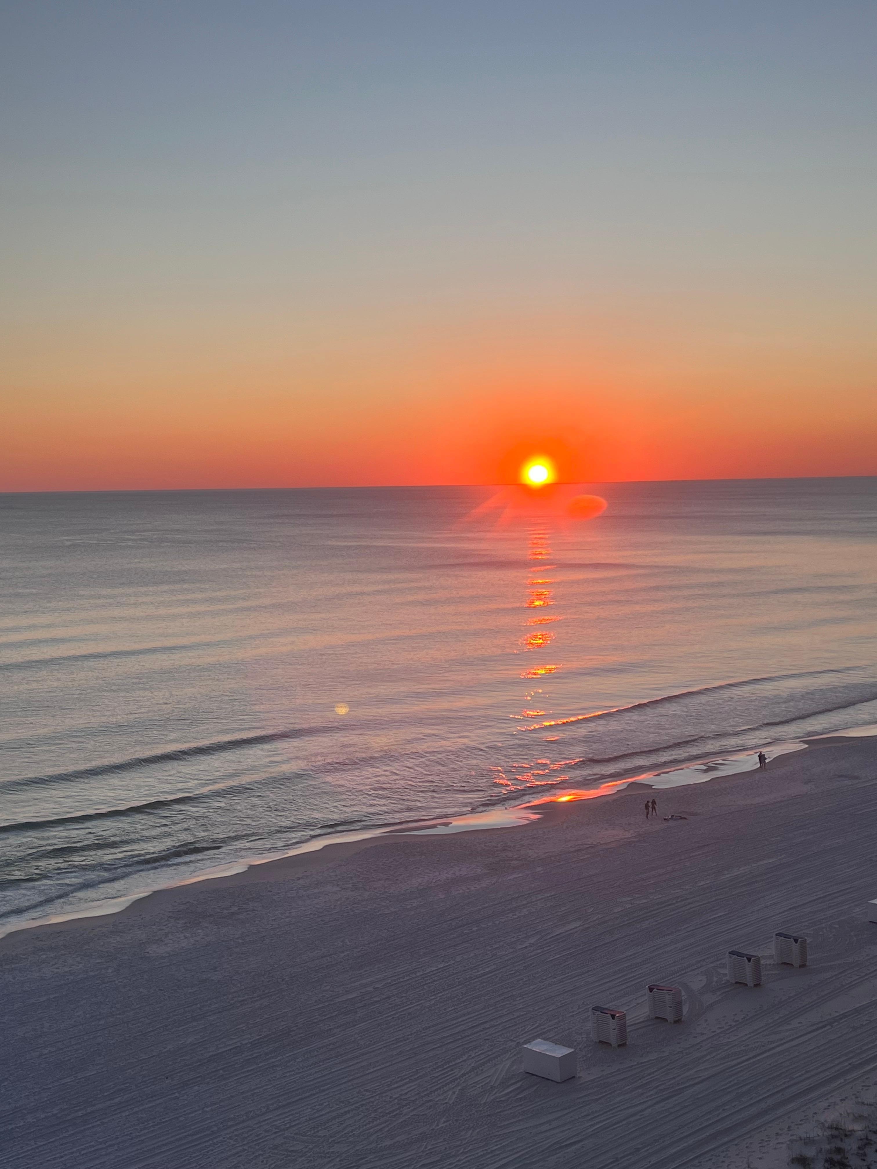Sunset view from the balcony