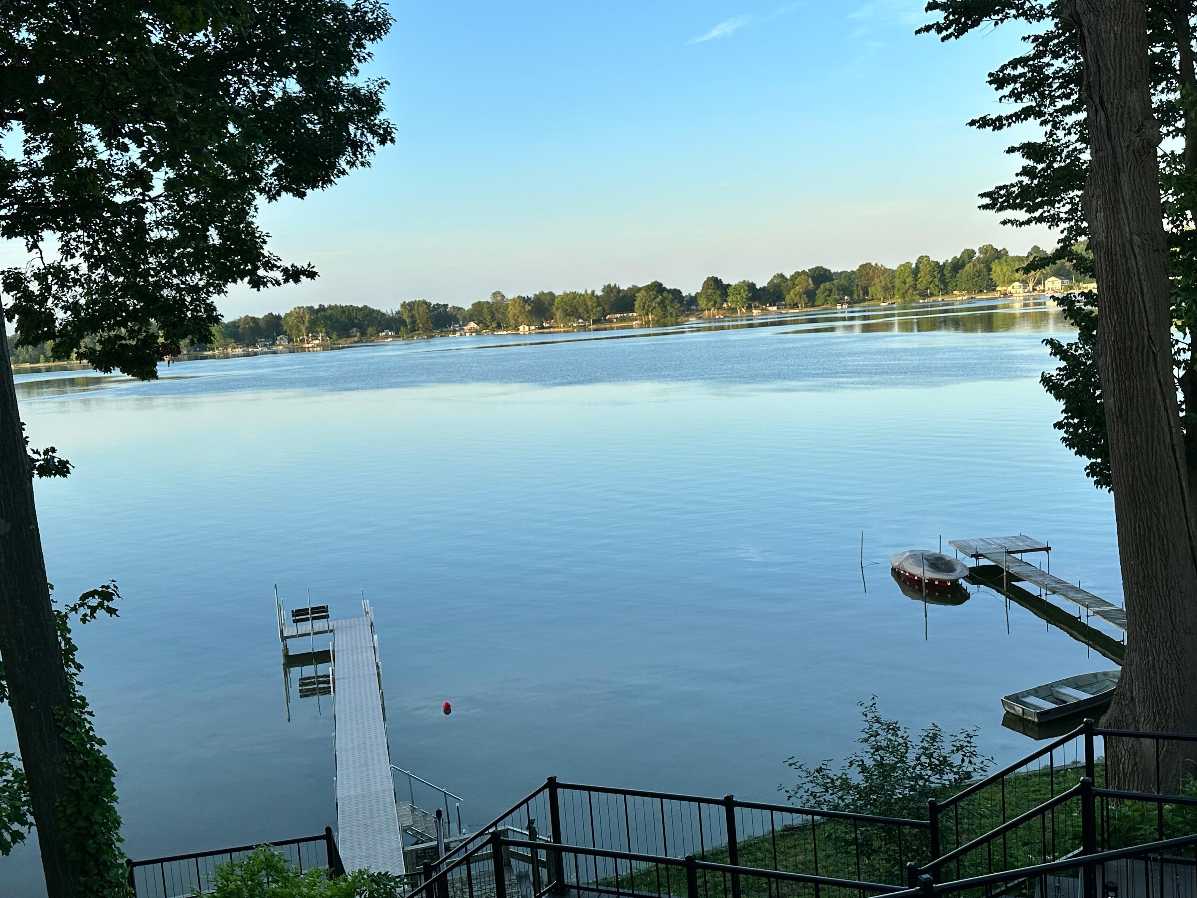 patio view of the lake