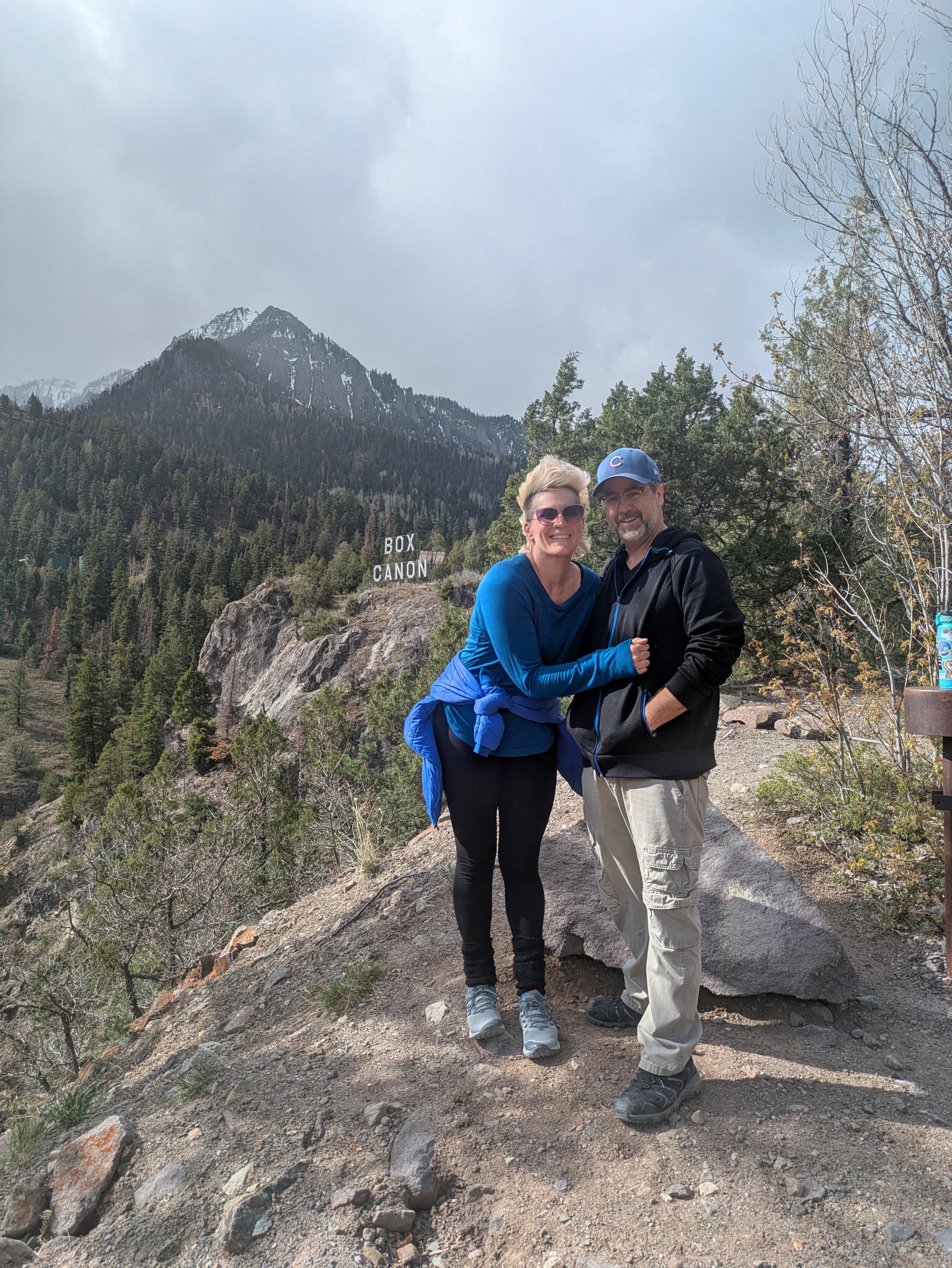 At the top of box canon