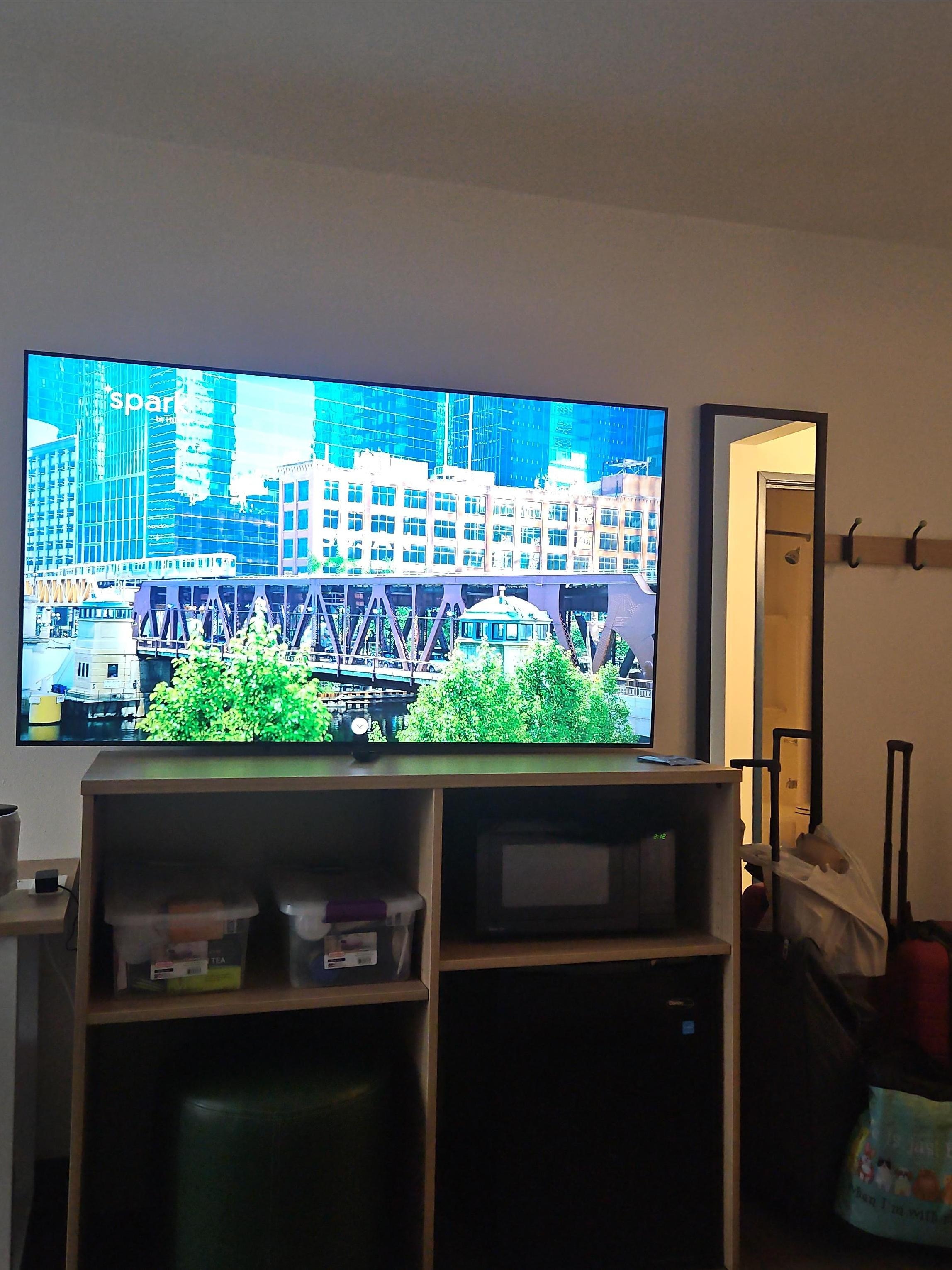 Nice big tv!
