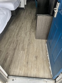 A welcoming feel with long desk for use love it