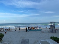 An evening overlooking the beautiful blue water