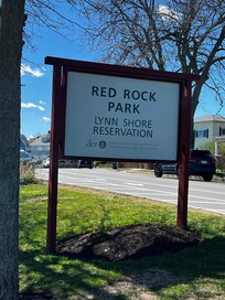 We drove to this beautiful beach park, Red Rock Park