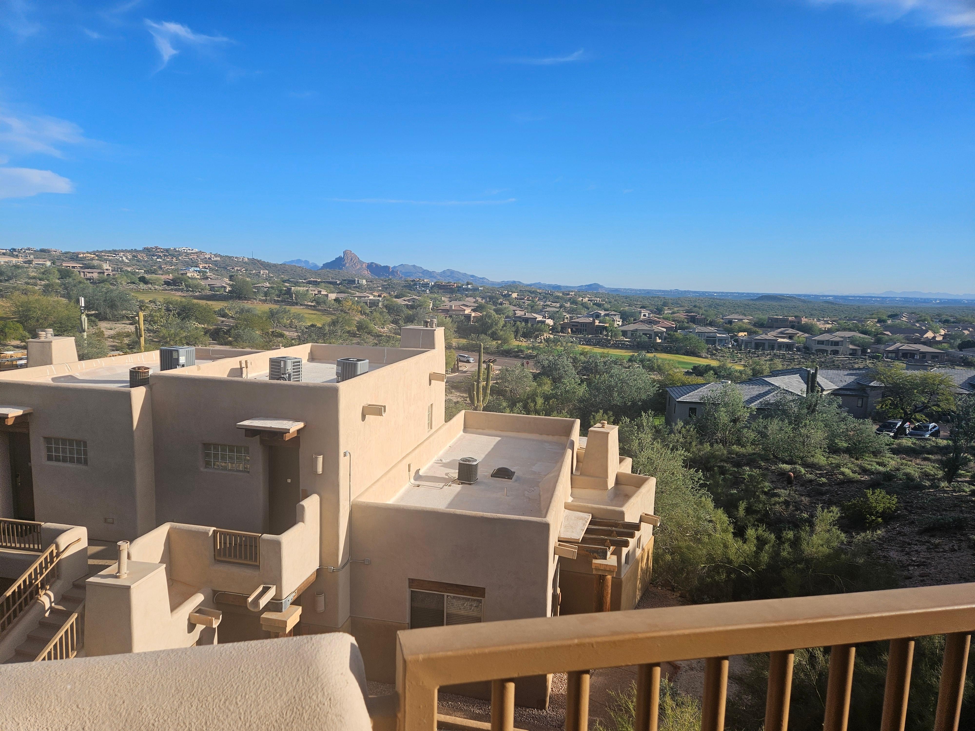 The spectacular view from our balcony.