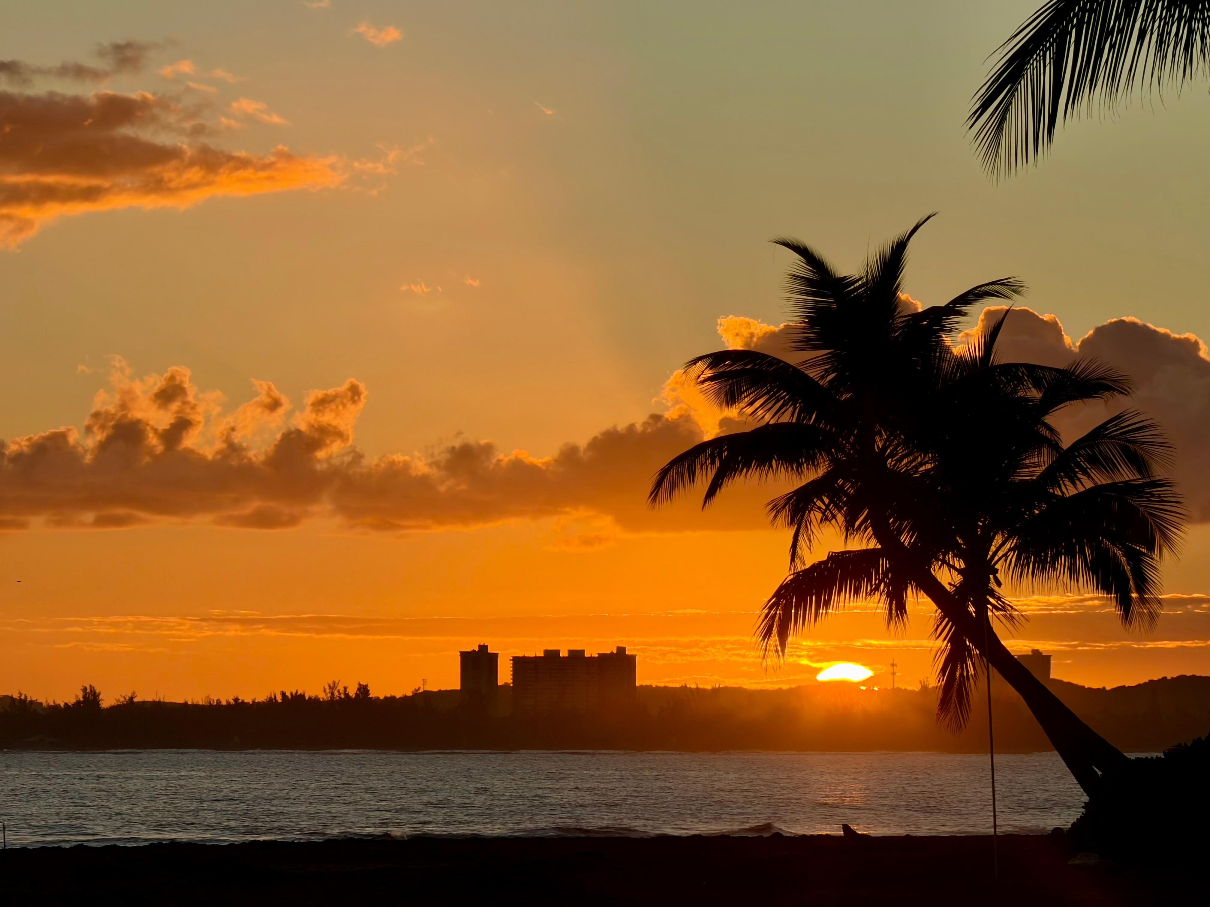 Sunrise on the beach 