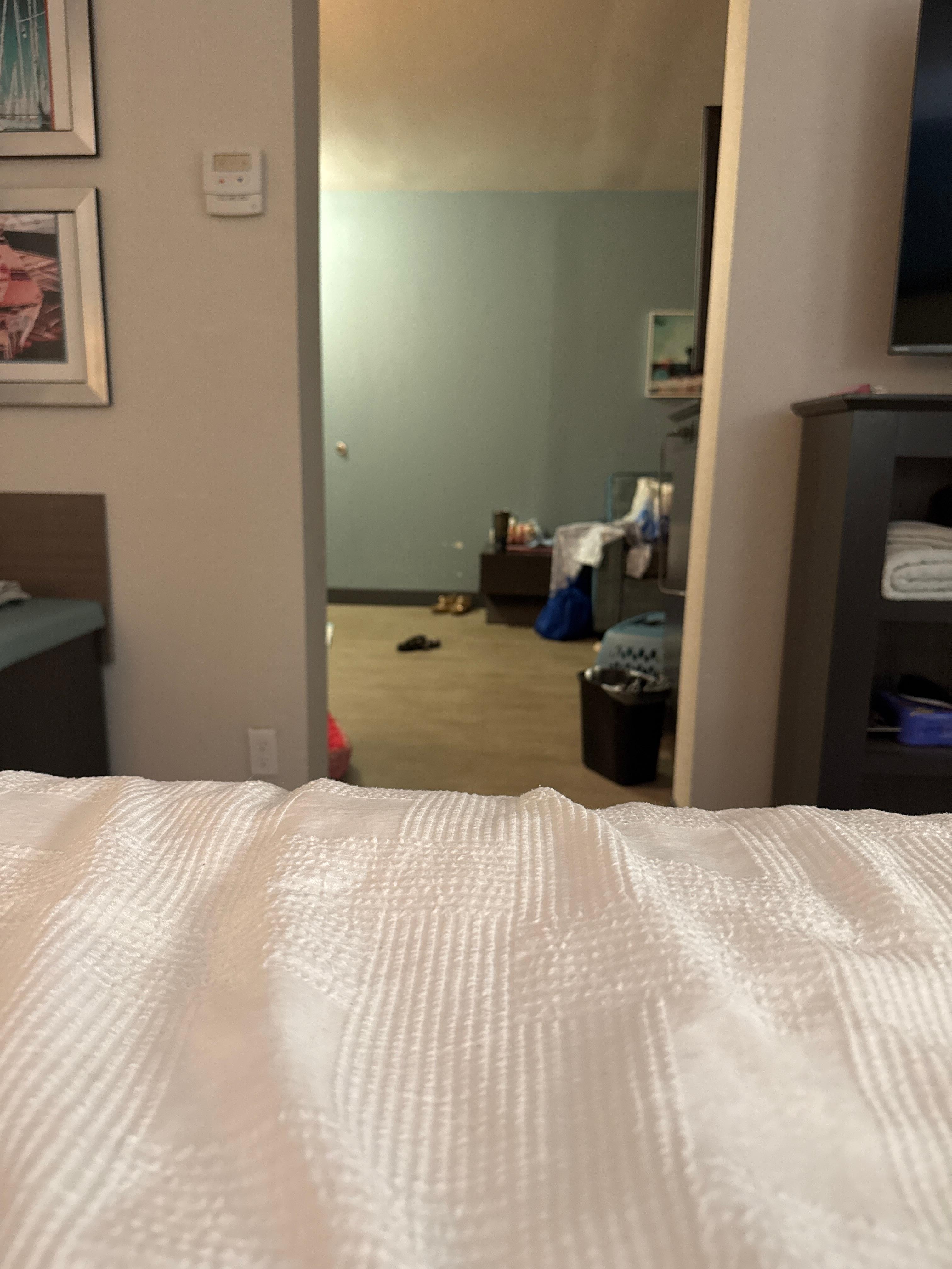 Love how it has the extra room so we don’t feel smushed in our room 