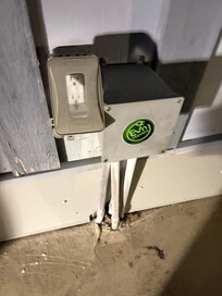 There is no dedicated e-parking, just these little plug in at the back, but the parking stall is not marked. If taken, ask the staff if they can find the license plate of the owner and ask them to move so you can plug in.