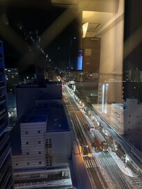 Lovely night time view from my room window.