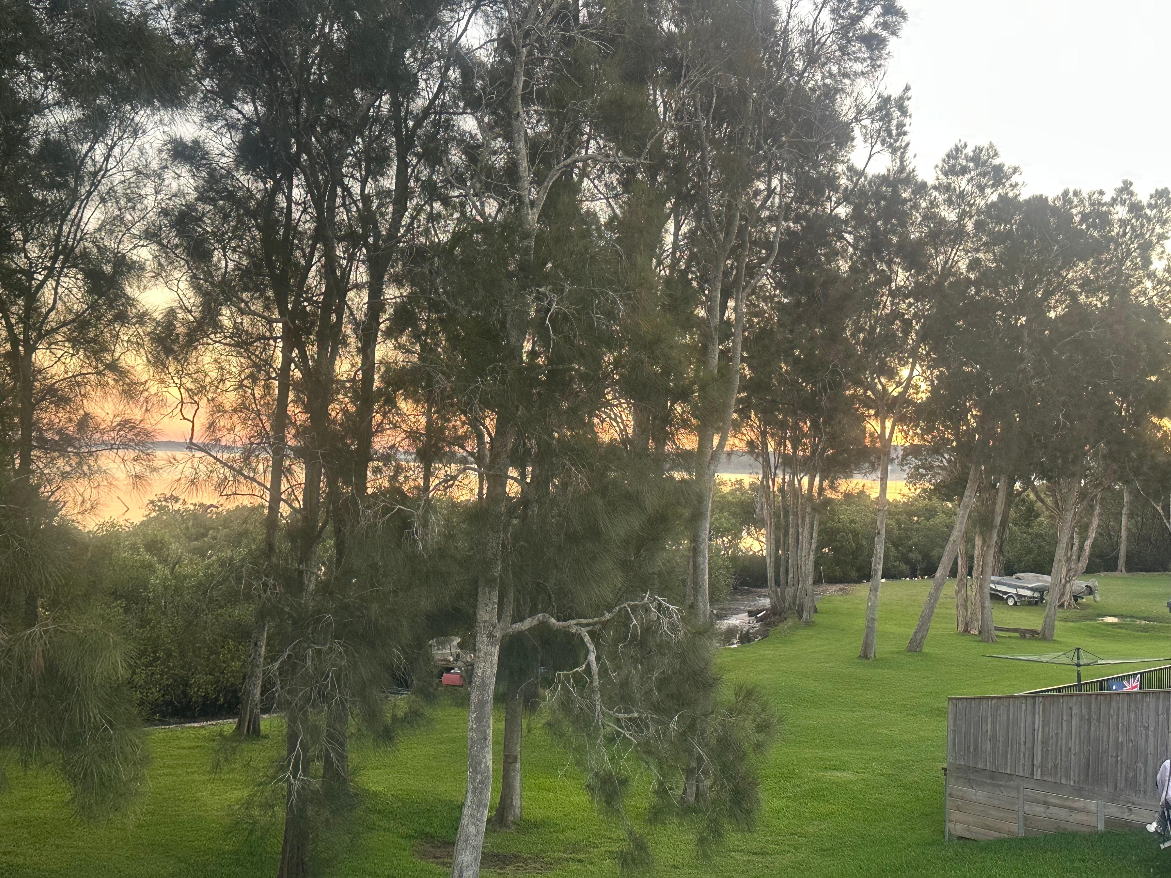 Sunset from the back balcony