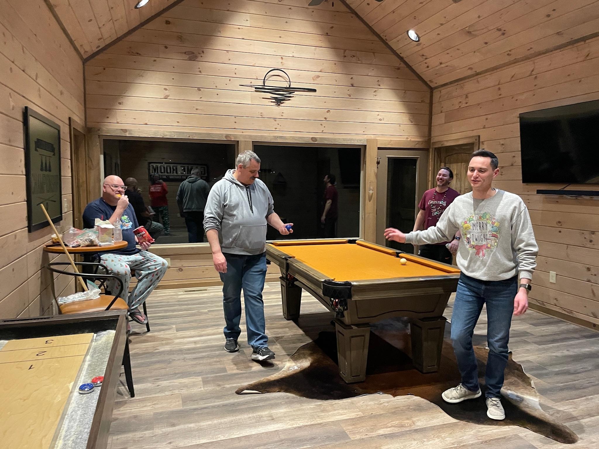 A few nights of billiards were played