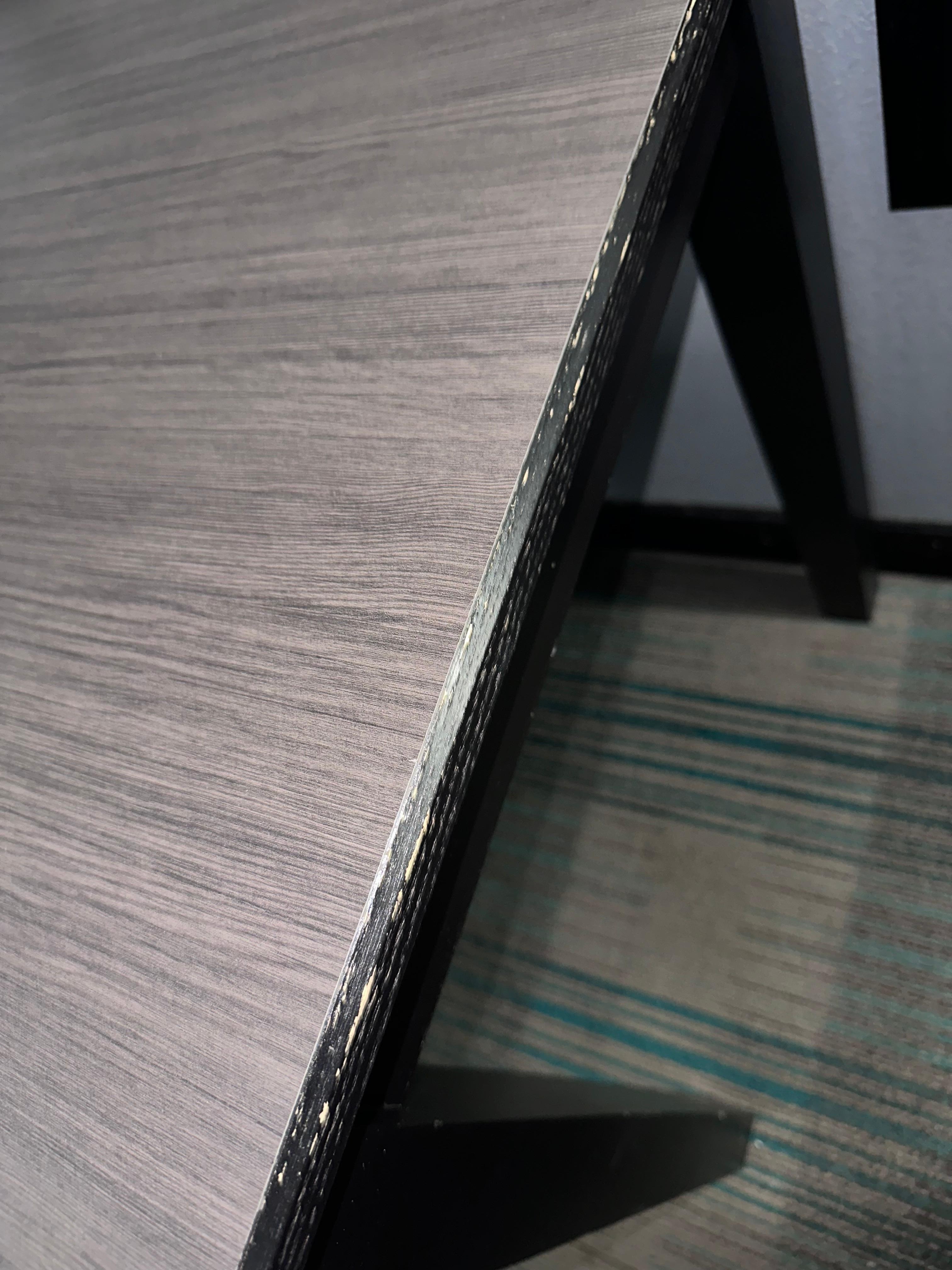 Scuffed and chipped furniture 