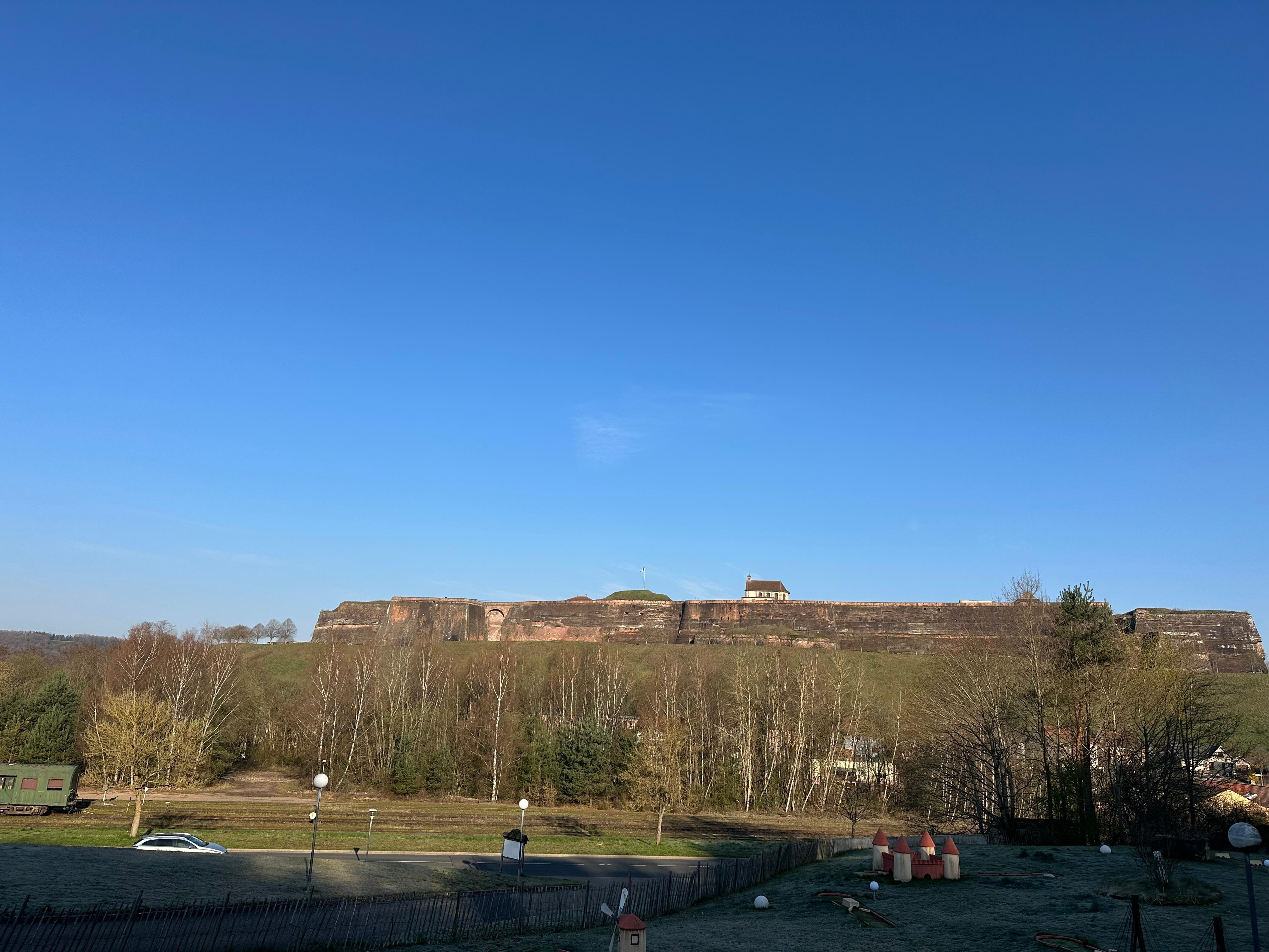 Blick vom Balkon direkt auf die Zitadelle 