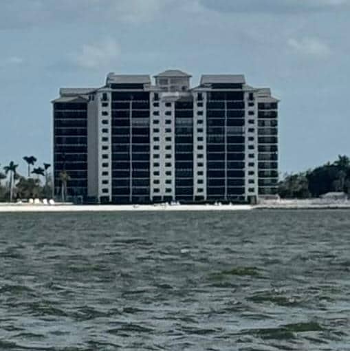 condo from the water.