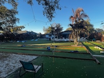 Mini Golf course and backyard