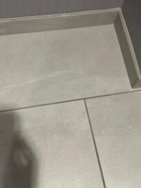 Multiple hairs left behind in the bathroom